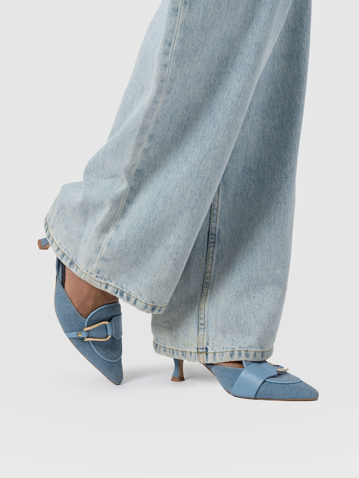 Bridget Sling Back Heels - Blue - Women's Sandals | Saint + Sofia® EU
